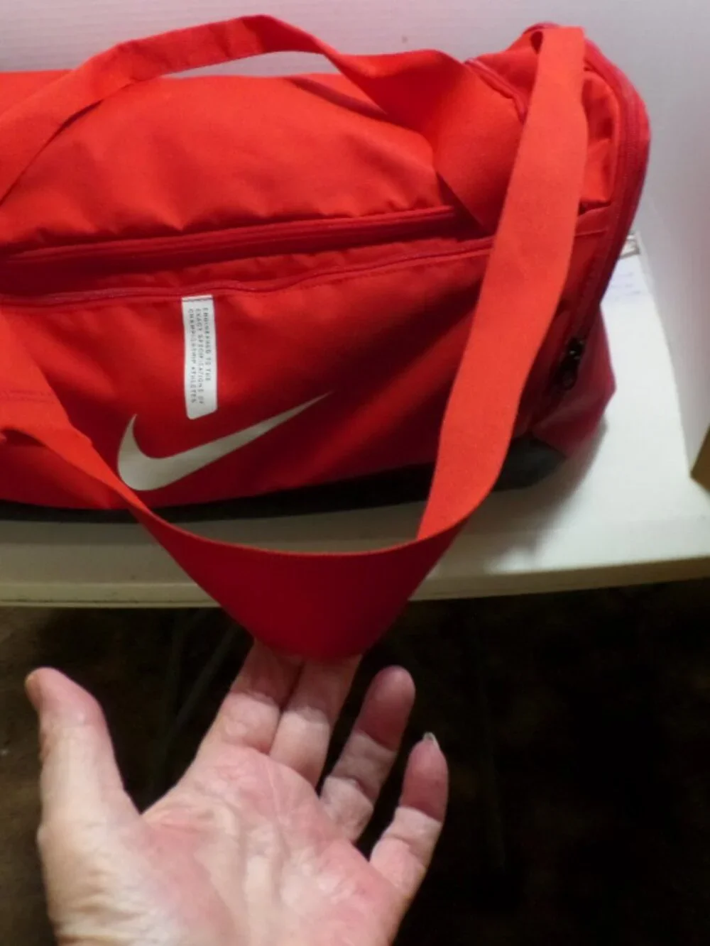 Nike Academy Red/Black/White Team Duffel Bag